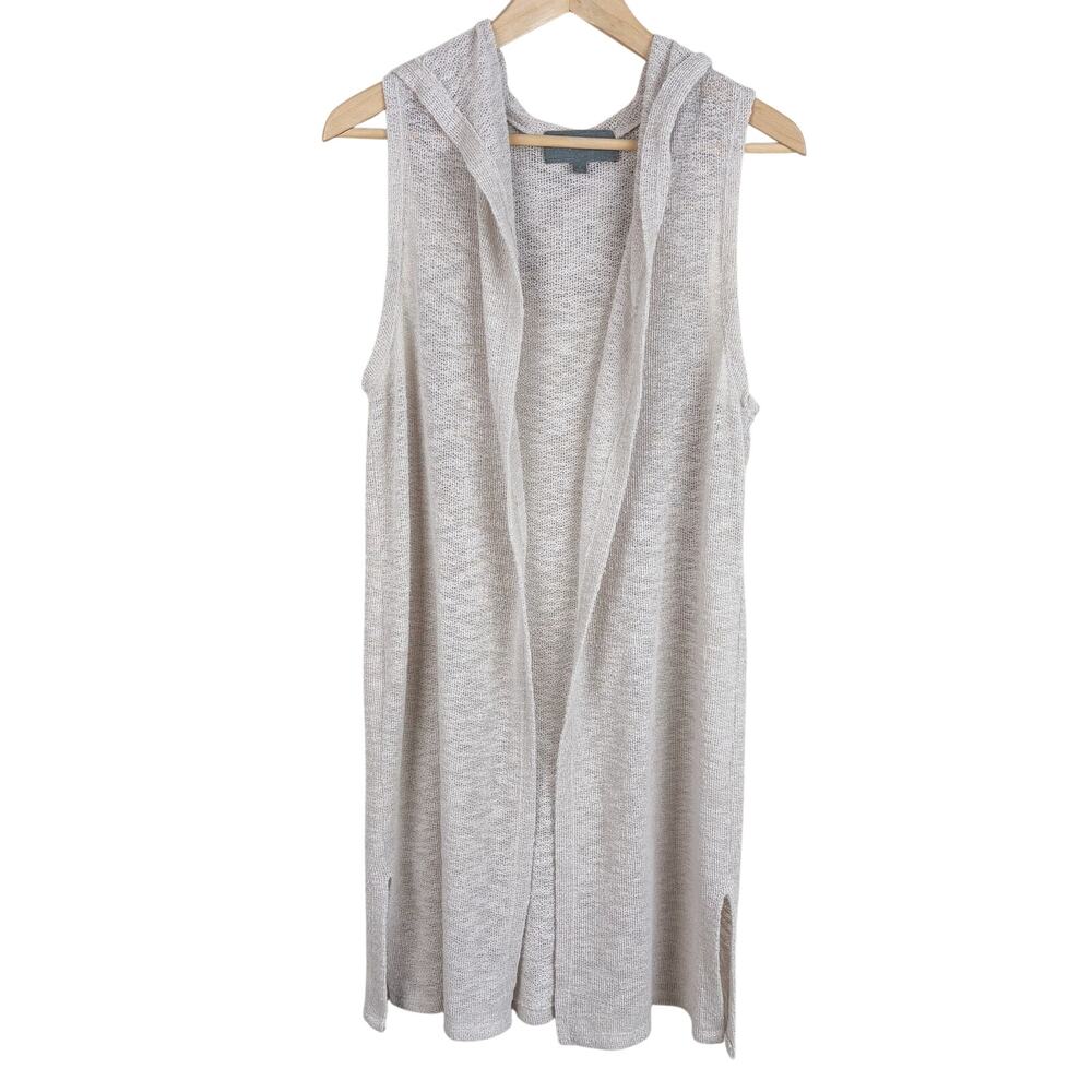 Anthropologie Sunday in Brooklyn Sleeveless Duster Cardigan Sz S Beach Boho Hood